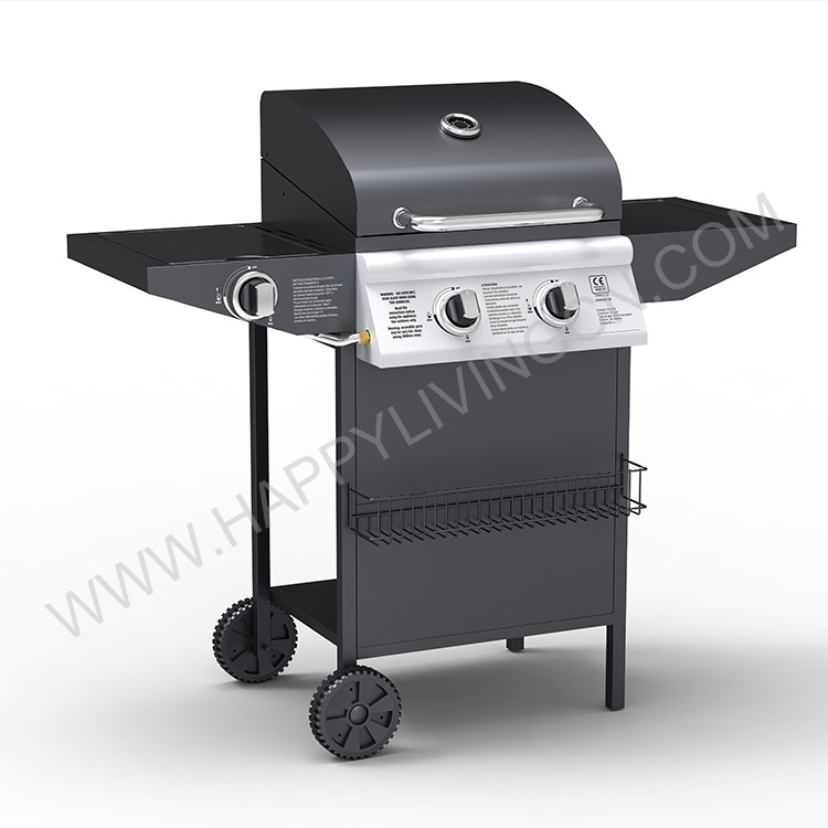 G9202B-SB 2+1 Burner Gas BBQ