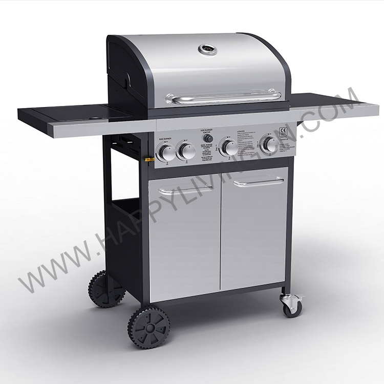 G9303AE-SB 3+1 Burner Gas BBQ