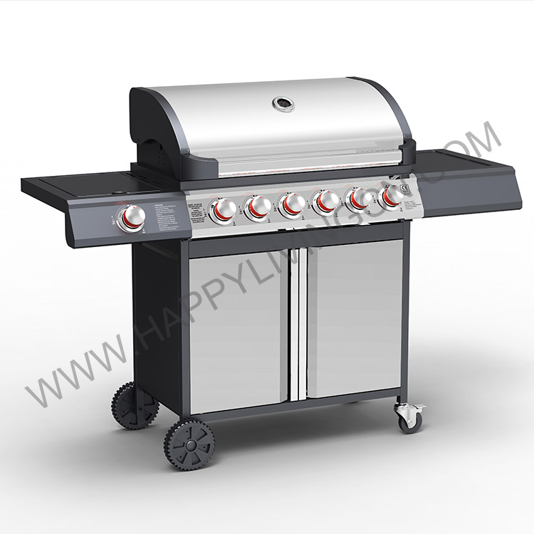 G9606AE-SB 6+1 Burner Gas BBQ